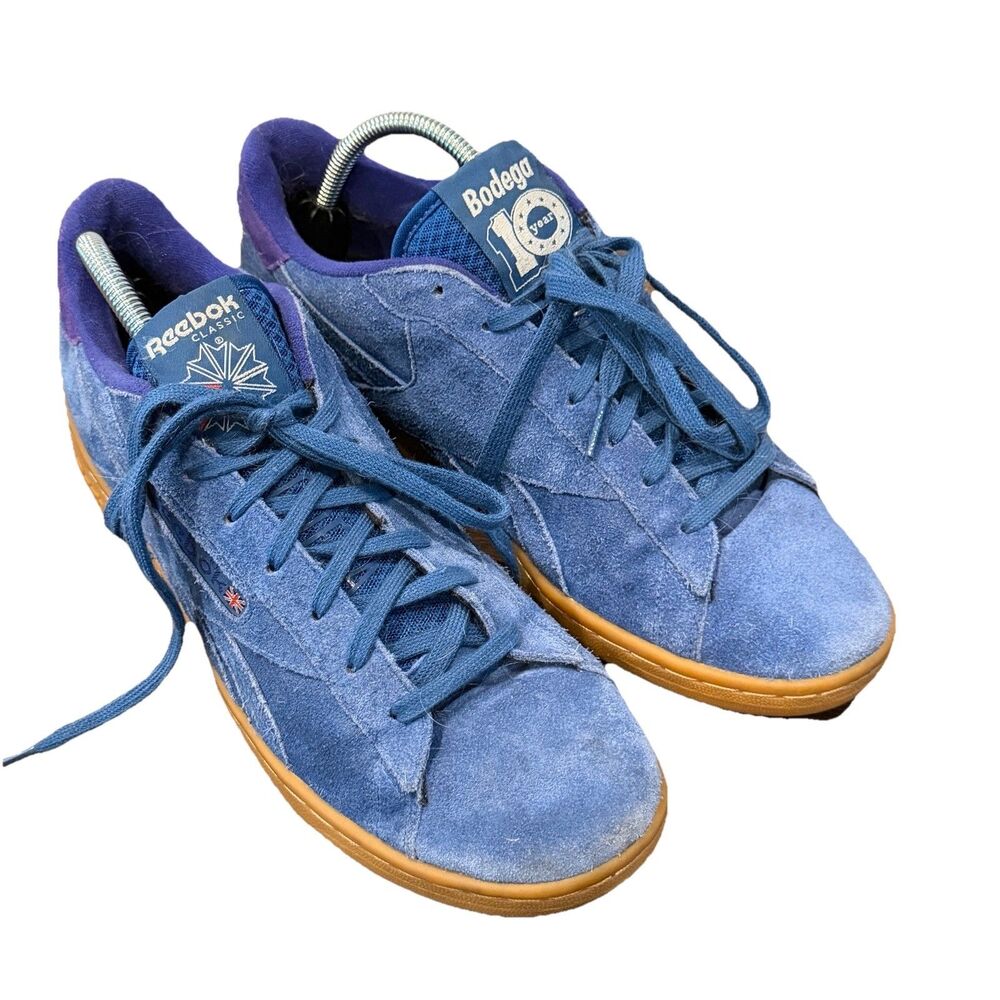 Bodega x Reebok NPC UK 10th Anniversary Lagoon Blue Suede Men’s 9 UK / 10 US